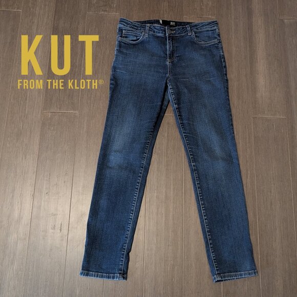 Kut from the Kloth, Dark Wash Skinny Jeans, Sz 14 - Picture 1 of 13